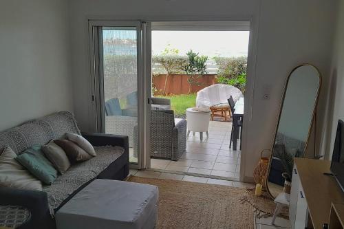 Χώρος καθιστικού στο Appartement Seaside