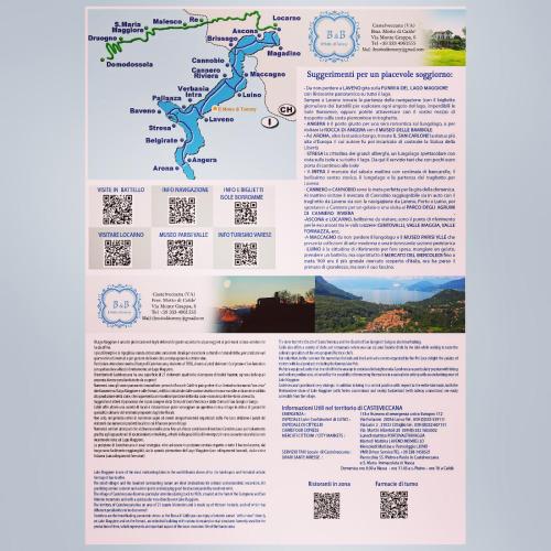 a map of the trekking routes of the tongariro crossing at il Motto di Tommy in Castelveccana