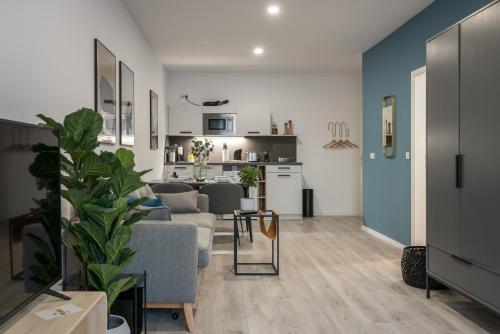 Кухня или мини-кухня в BRIGHT Lippstadt Klusetor
