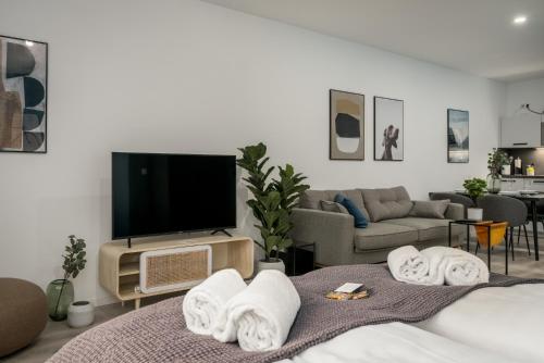 Телевизор и/или развлекательный центр в BRIGHT Lippstadt Klusetor