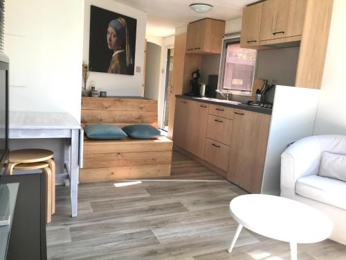 Kuchyň nebo kuchyňský kout v ubytování Chalet Buitengewoon