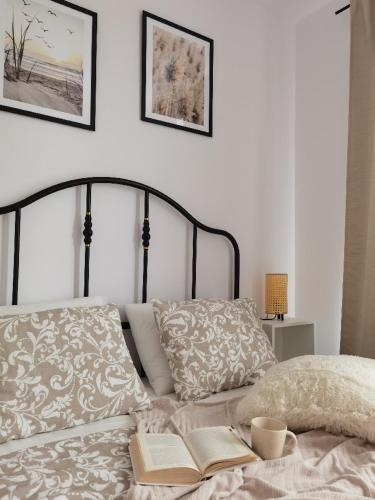 Postel nebo postele na pokoji v ubytování Apartament AQUA przy Aquaparku w Redzie