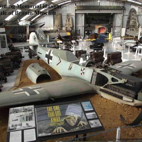 a military plane on display in a museum at Cosy Cabin, hidden from the main house - Sleeps 2 - EV in Hawkinge