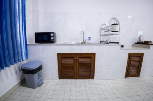 Kuchyň nebo kuchyňský kout v ubytování Grand View Premium