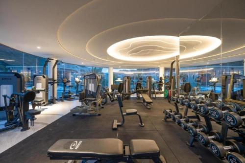 Fitness centrum a/nebo fitness zařízení v ubytování Metadee Concept Hotel