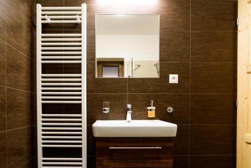 Koupelna v ubytování Apartmány u Matěje