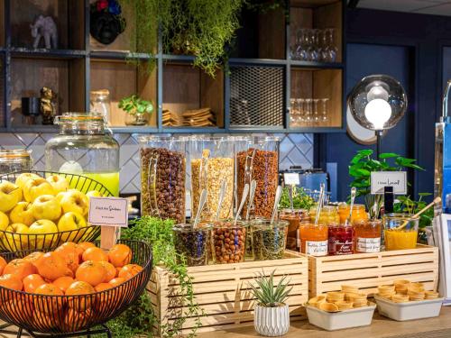 a display of different types of fruits and vegetables at ibis Blois Vallée Maillard in Blois