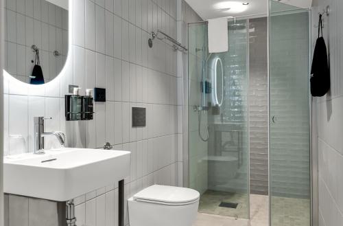 Koupelna v ubytování Home Hotel Gabelshus