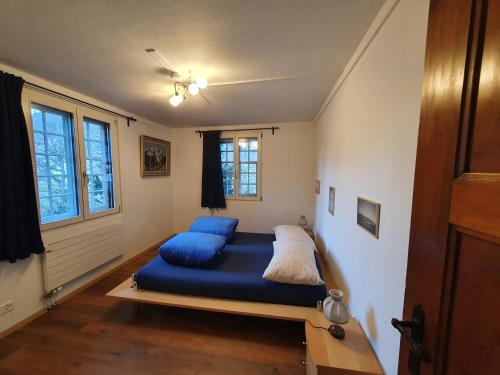 Postel nebo postele na pokoji v ubytování Traditional Swiss-Flat