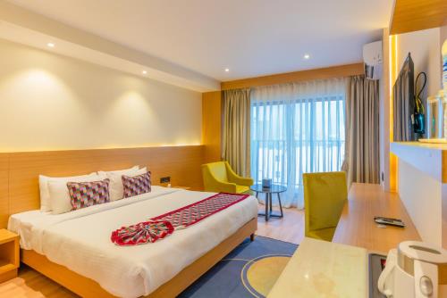 En eller flere senge i et værelse på Siddhartha Sunny Resort, Surkhet