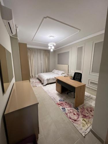 Luxury Apartment in Elbasan tesisinde bir odada yatak veya yataklar