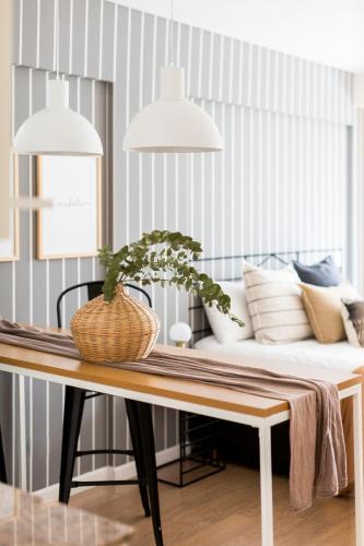 a living room with a couch and a table at Top Rentals Palermo Chico in Buenos Aires