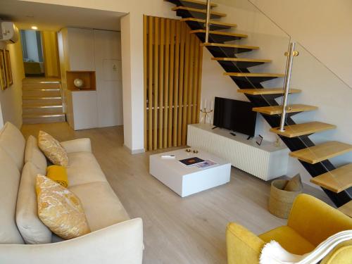Ruang duduk di Burgo House