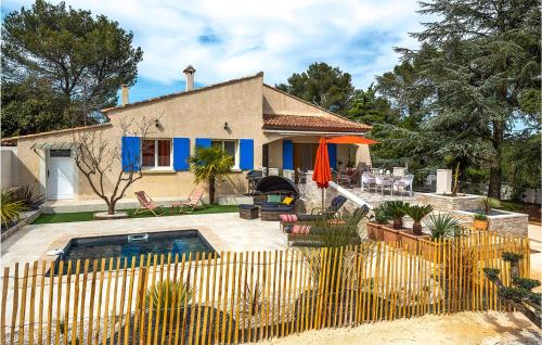 Amazing Home In Poulx With Outdoor Swimming Pool, Heated Swimming Pool And 4 Bedrooms