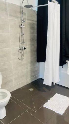 Koupelna v ubytování Urban Zen Appart Spacieux studio atypique avec bain a remous proche de tout