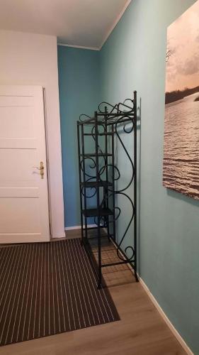 Postel nebo postele na pokoji v ubytování Vierseitenhof Hasenfelde - Ferienwohnung Feldblick