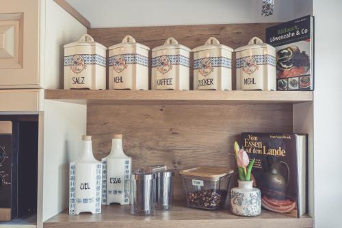 Set per la preparazione di tè e caffè presso Haus Victoria