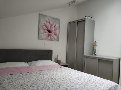 Postel nebo postele na pokoji v ubytování GOLDEN VIEW - moderan apartman