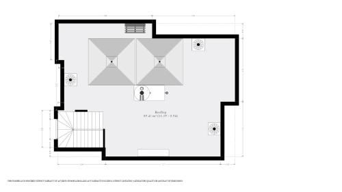 a floor plan of a house at La Casa Rosa Monterrey in Monterrey