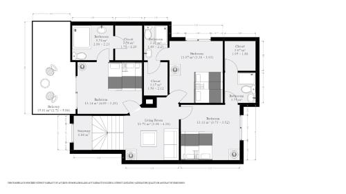 a floor plan of a house at La Casa Rosa Monterrey in Monterrey