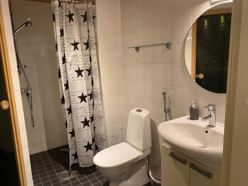 Et badeværelse på Style 1BR with sauna,Tornio city