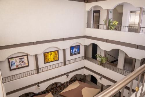 a view from the second floor of the building at Hotel SanJo in San José Iturbide