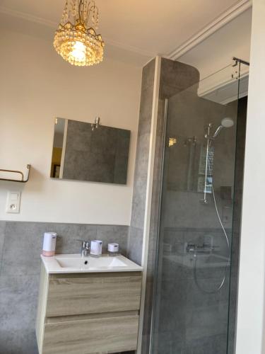 Ένα μπάνιο στο au 33 chambres d'hôtes