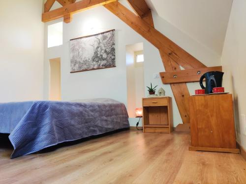 Chez Valou - Chambre avec WC sdb privée parking vue dégagée