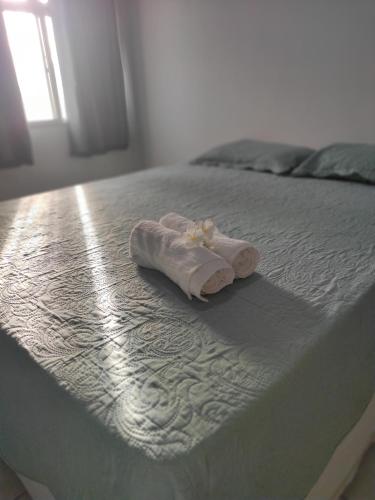 Postel nebo postele na pokoji v ubytování Pousada Encanto dos Mares