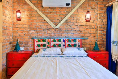 Katil atau katil-katil dalam bilik di Kalkan - 2+1 - Full Sea View - Shavilla Han