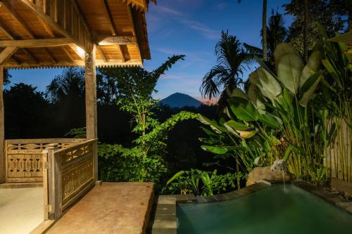 Pemandangan gunung umum atau pemandangan gunung yang diambil dari vila ini