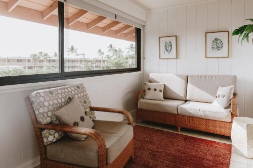 Holualoa Gardens 303にあるシーティングエリア