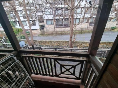 Balkoni atau teres di Private Chalets Bansko