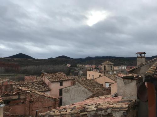 a view of a town from the roofs of houses at Casa Juan in Gea de Albarracín