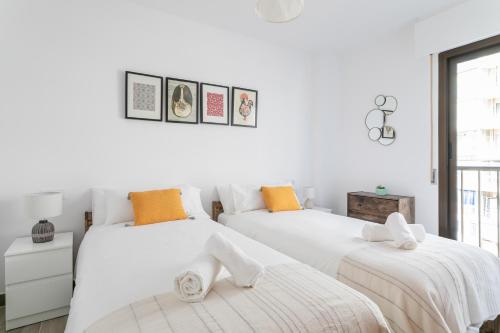 Posteľ alebo postele v izbe v ubytovaní Costa Blanca Holiday Rental AltaMar II