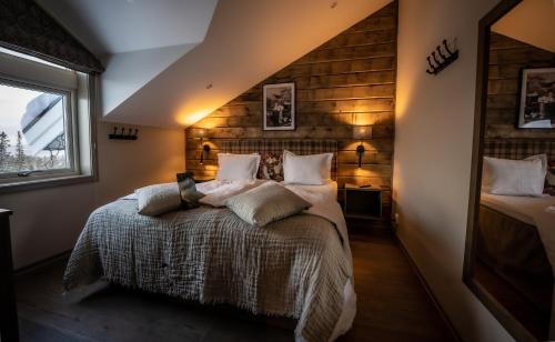 Katil atau katil-katil dalam bilik di Hotel Bügelhof