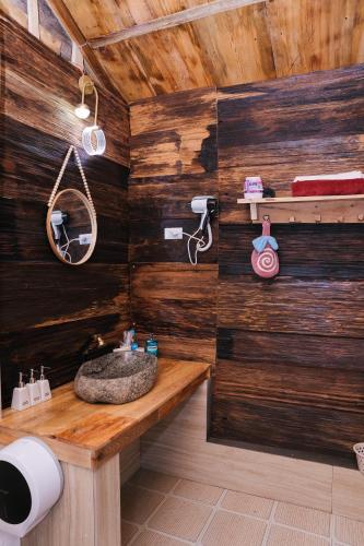 Koupelna v ubytování Na Thẩm Eco Hill Homestay - Trạm Tấu