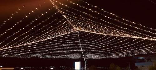 a bunch of lights on top of a building at Swat Palace Hotel By Northin in Mām Derai