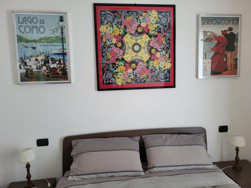 Χώρος καθιστικού στο Residence Belvedere Apartment Volesio