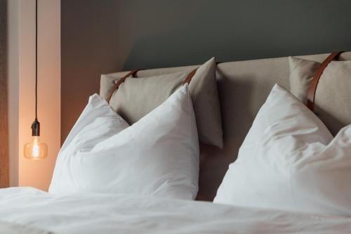 Gubelhof Suitesにあるベッド