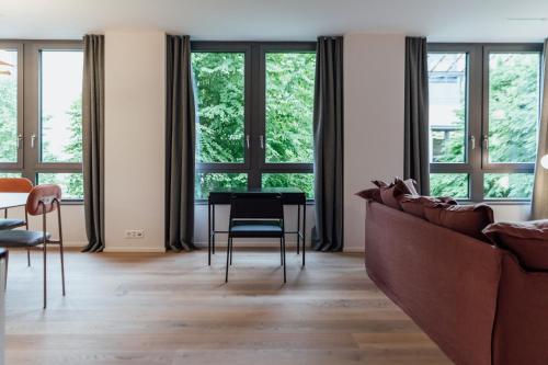 Gubelhof Suitesにあるシーティングエリア