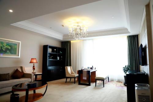 Χώρος καθιστικού στο Wyndham Xinyang Downtown