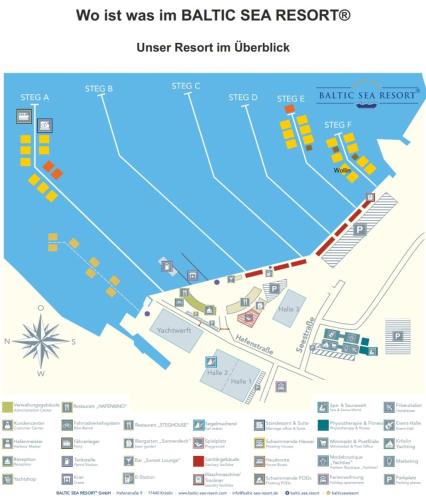a map of the baltic sea resort in aberdeen at 4 Sterne Dtv Floating House in Kröslin