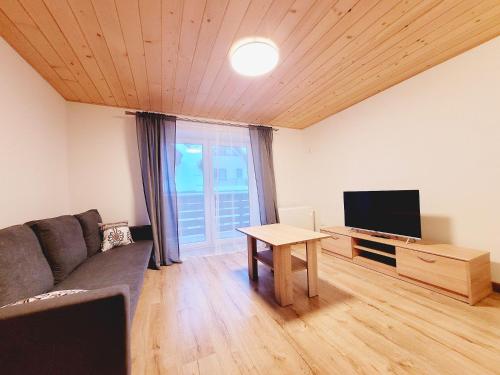 Televízia a/alebo spoločenská miestnosť v ubytovaní Orkana 10C by Homeprime