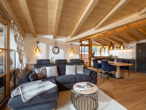 Χώρος καθιστικού στο Luxusappartement Alpenliebe