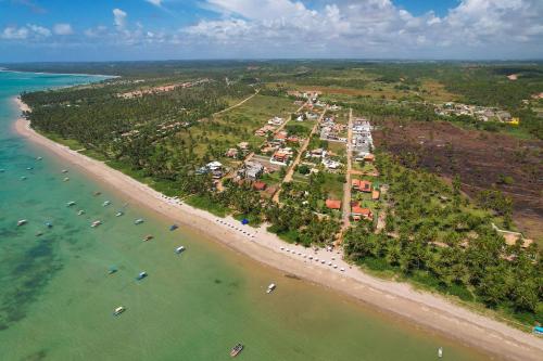 Widok z lotu ptaka na obiekt Pousada Praia do Patacho