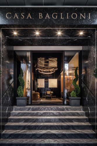 a view of the entrance to a casa bagleton building at Casa Baglioni Milan - The Leading Hotels of the World in Milan