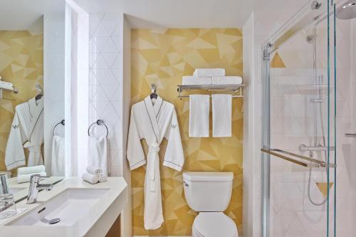 a bathroom with a toilet and a shower at W San Francisco in San Francisco
