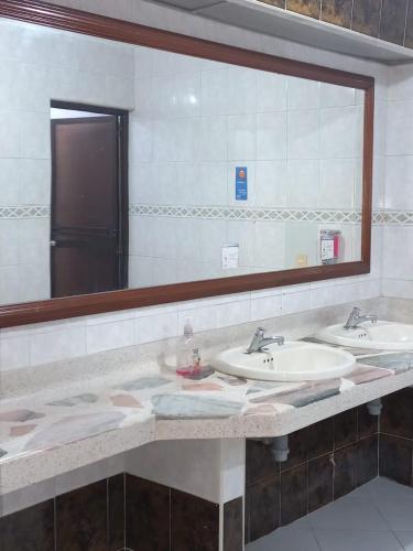 Koupelna v ubytování Hotel Real
