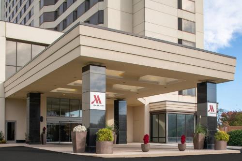 a rendering of the front of a building at Tysons Corner Marriott in Tysons Corner